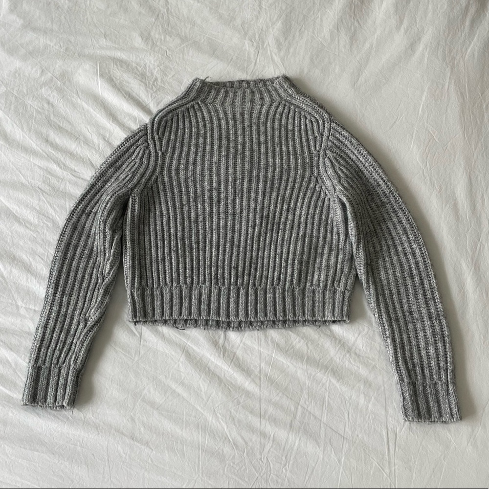 Kate Spade Saturday Cable Knit Sweater Grey